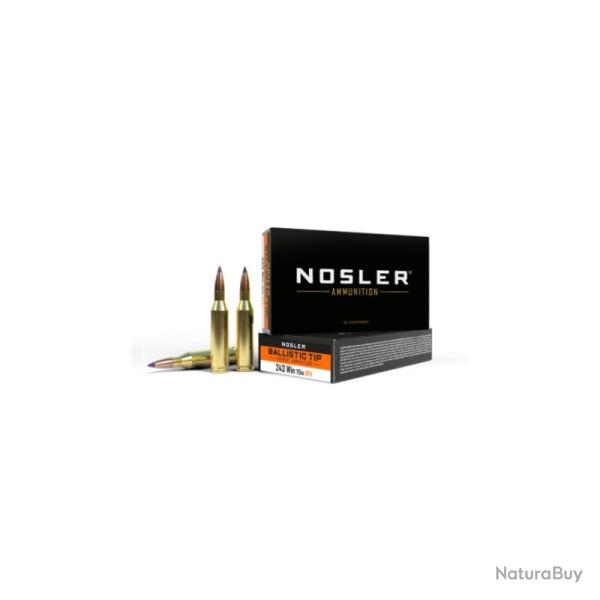 Munitions NOSLER Cal.243win BALLISTIC TIP varmint 70gr  BT varmint