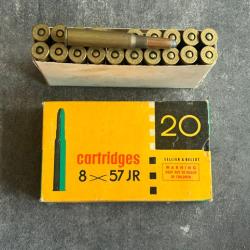 8 x 57 JR - boite de 20 cartouches S&B &agrave; balle Soft Point 12.7 grammes - PETIT PRIX + PORT COMPRIS