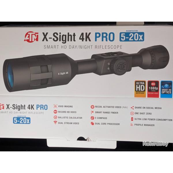 Lunette ATN X-Sight 4K PRO 5-20x - Comme neuf