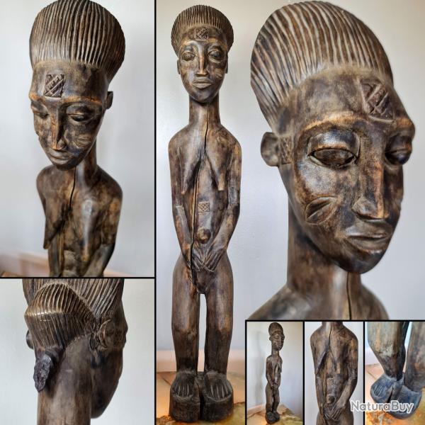 Statue Senoufo, H : 67 cm, L : 13 cm