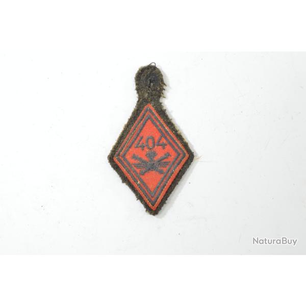 Insigne d'�paule losange mod�le 1945 404 RAA 404e R�giment d'Artillerie Anti-a�rienne Indochine