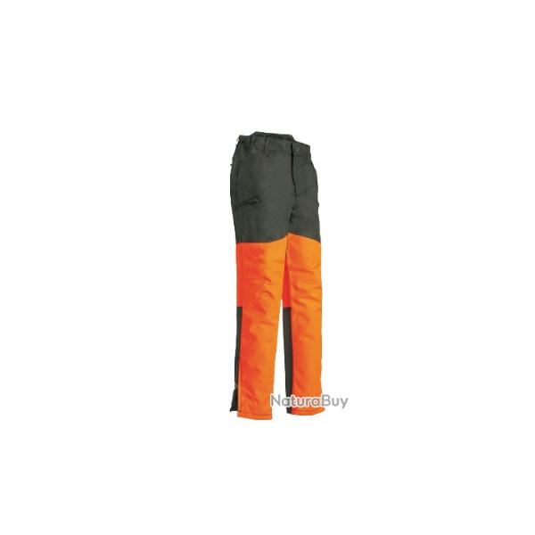 Pantalon PERCUSSION enfant traque force kaki/orange