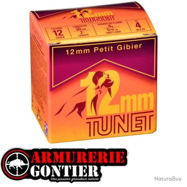 Cartouches Tunet 12 mm Petit Gibier 8 g 6