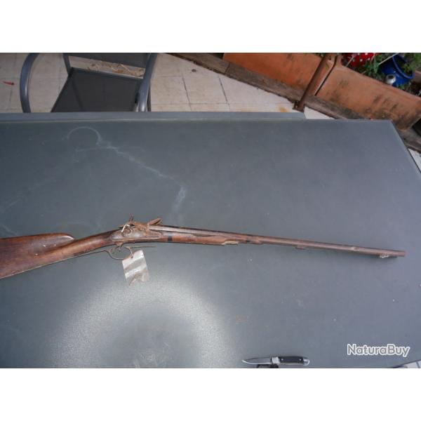 Fusil juxtapos� � silex � restaurer, canons marqu�s C.TORDU