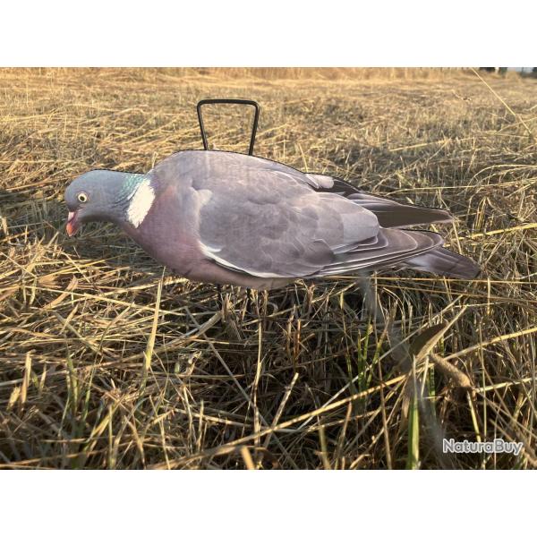 Pack 12 Formes Pigeons Silhouettes Duck Hunter Ultra R�alistes - 6 Actives et 6 Mangeurs pour la Cha