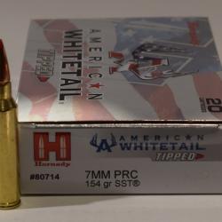BOITE DE 20 CARTOUCHES HORNADY, CAL 7mm PRC 154 GR SST, 80714