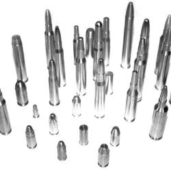 2 douilles amortisseur "Snap cap" cal. .243 Win en aluminium