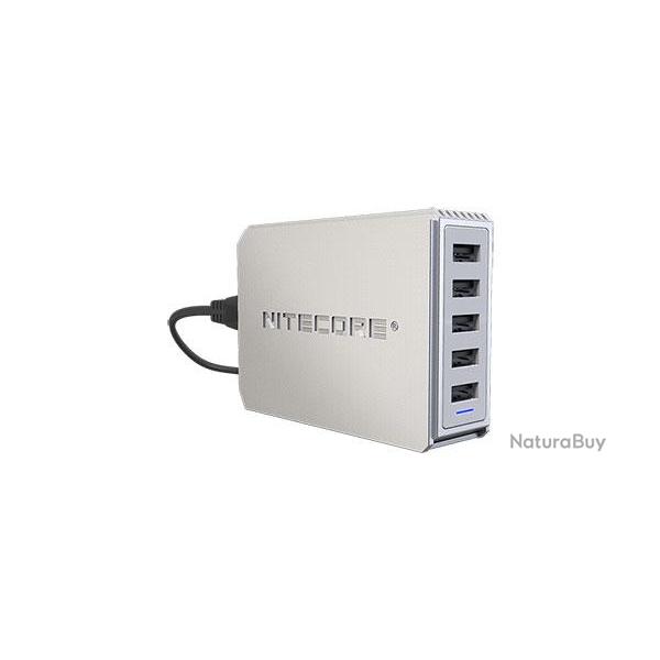 Station de charge USB - 50W - Nitecore - Ref NCUA55 - EAN 6952506493074
