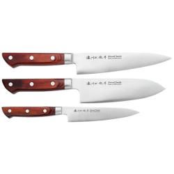 SATAKE - Coffret 3 couteaux - Wusaki - Ref WUSATHG8354 - EAN 4956617601269