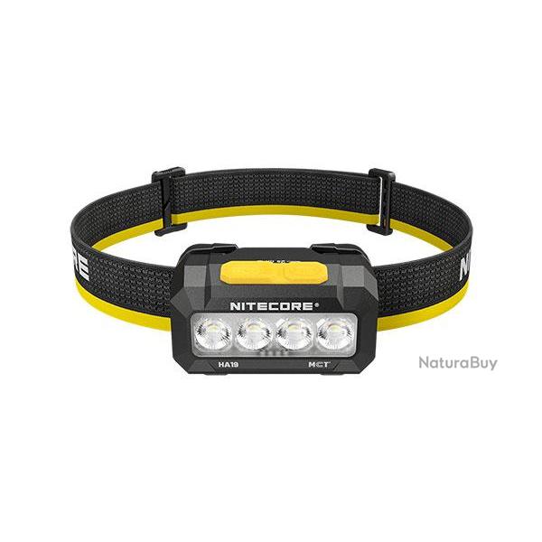 Lampe Frontale HA19 Noire - 600Lm - Nitecore - Ref NCHA19BK - EAN 6952506409921