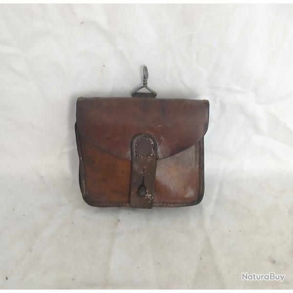 Equipement - FR348055a  cartouchi�re ml 1916 cuir brun