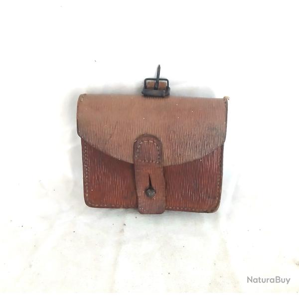 Equipement - FR348055b  cartouchi�re ml 1916 cuir gaufr�