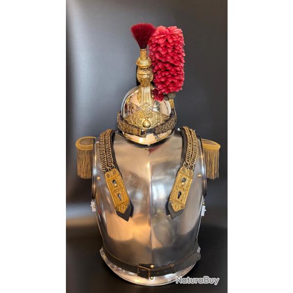 Casque et cuirasse d'officier de cuirassiers, mod�le 1872 (modifi� en 1874), Troisi�me R�publique.