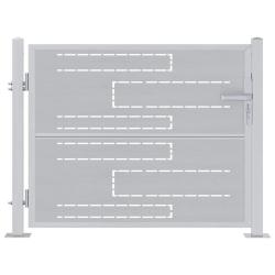 Porte de Jardin Argent&eacute; 85 x 70 cm Acier inoxydable