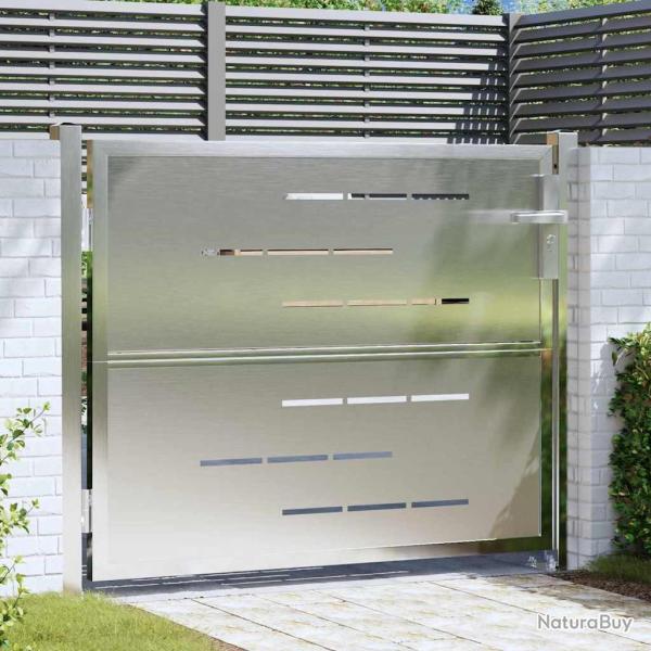 Porte de Jardin Argent� 85 x 70 cm Acier inoxydable