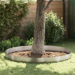Bordure de Pelouse Argent 450 x 0,05 x 25 cm Acier inoxydable