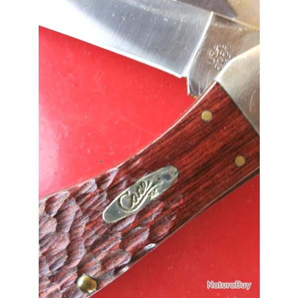 A SAISIR - Couteau pliant 2 lames CASE Made In USA traces minimes de stockage, comme NEUF