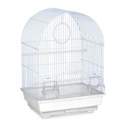 Cage &agrave; oiseaux pour petits oiseaux avec accessoires 55 x 35 x 30 cm nettoyage facile style moderne