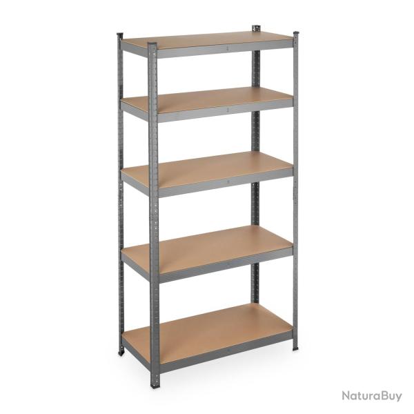 �tag�re � charge lourde modulable pour garage 180 x 90 x 45 cm capacit� 875 kg en MDF gris 13_00100