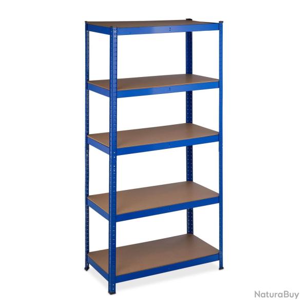 �tag�re de rangement pour charge lourde 180 x 90 x 45 cm avec 5 niveaux r�glables style garage en M