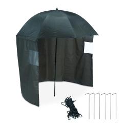 Abri de p&ecirc;che imperm&eacute;able avec paroi lat&eacute;rale 200 x 200 x 210 cm pratique et transportable en polye