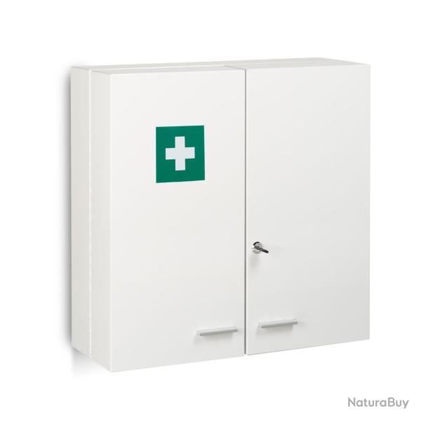 Armoire � pharmacie verrouillable � suspendre 100 x 40 x 20 cm avec 11 compartiments moderne en aci