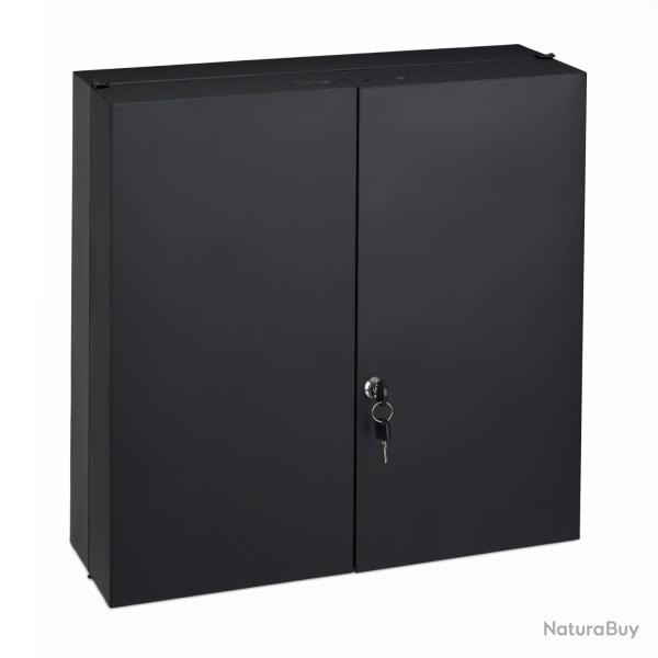 Armoire � pharmacie XXL murale verrouillable rangement m�dicaments 11 �tag�res en acier anthracite