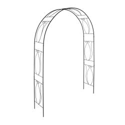 Arche &agrave; rosiers d&eacute;corative vintage jardin 200 x 120 x 30 cm support pour plantes grimpantes en m&eacute;ta