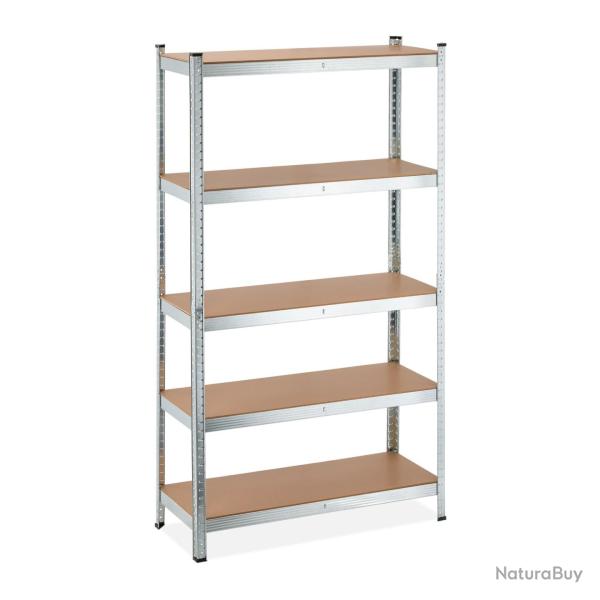 �tag�re de rangement � charge lourde 5 niveaux ajustables atelier garage 90 x 70 x 30 cm en m�tal a