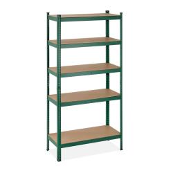 &Eacute;tag&egrave;re &agrave; charge lourde r&eacute;glable 180 x 90 x 40 cm pour garage atelier rangement en acier vert 13_00