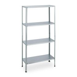 Lot de 2 &eacute;tag&egrave;res de rangement &agrave; charge lourde r&eacute;glables 4 niveaux buanderie garage 90 x 40 x 180 c