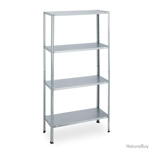 Lot de 2 �tag�res de rangement � charge lourde r�glables 4 niveaux buanderie garage 90 x 40 x 180 c