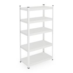 &Eacute;tag&egrave;re de rangement charge lourde 5 niveaux r&eacute;glables 90 x 60 x 30 cm pratique et robuste en acier