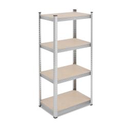&Eacute;tag&egrave;re de rangement &agrave; charge lourde r&eacute;glable 4 niveaux garage atelier 160 x 75 x 30 cm en acier ga