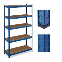 &Eacute;tag&egrave;re &agrave; charge lourde spacieuse garage atelier 180 x 100 x 40 cm avec 5 niveaux ajustables en aci