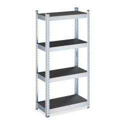 &Eacute;tag&egrave;re charge lourde r&eacute;glable pour garage cave 120 x 60 x 30 cm avec 4 rayons pratiques en acier g