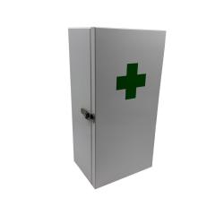 Armoire &agrave; pharmacie pratique &agrave; suspendre 42 x 21 x 15,5 cm avec 3 compartiments design sobre en fer