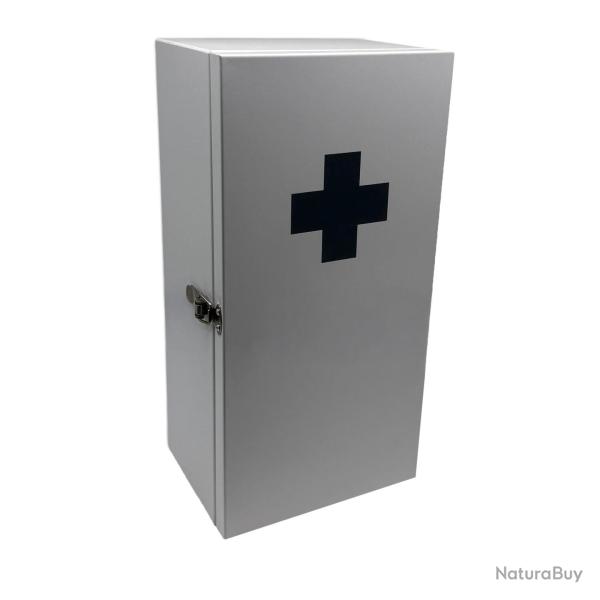 Armoire � pharmacie pratique � suspendre 42 x 21 x 15,5 cm avec 3 compartiments design sobre en fer