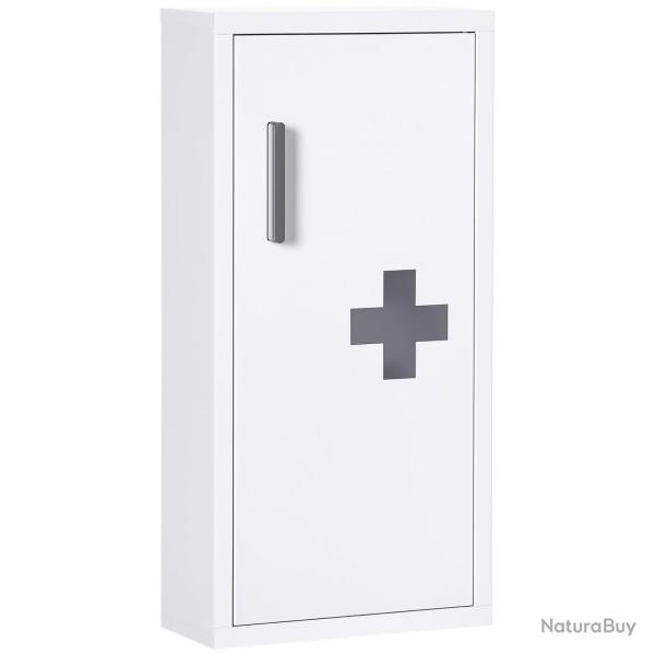 Armoire � pharmacie murale 30 x 12 x 60 cm porte magn�tique s�curit� gain de place moderne contempo