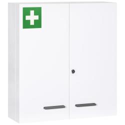 Armoire &agrave; pharmacie murale 55 x 18 x 60 cm verrouillage s&eacute;curis&eacute; 2 cl&eacute;s gain de place &eacute;pur&eacute; contemp