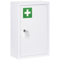 Armoire &agrave; pharmacie murale 30 x 14 x 46 cm verrouillable 2 cl&eacute;s &agrave; 3 niveaux organisation moderne &eacute;p