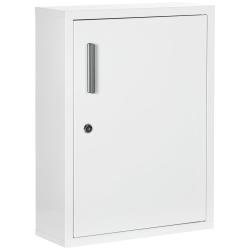 Armoire &agrave; pharmacie murale 40 x 15 x 53,5 cm verrouillable 2 cl&eacute;s gain de place moderne salle de ba