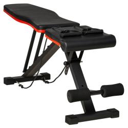 Banc de musculation pliable 130 x 34 x 109 cm dossier 6 niveaux assise 4 niveaux rembourr&eacute; design m