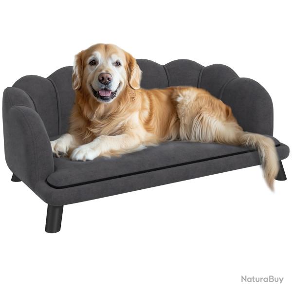 Canap� pour chien coquillage 98 x 60 x 35 cm coussin moelleux d�houssable design contemporain en ve