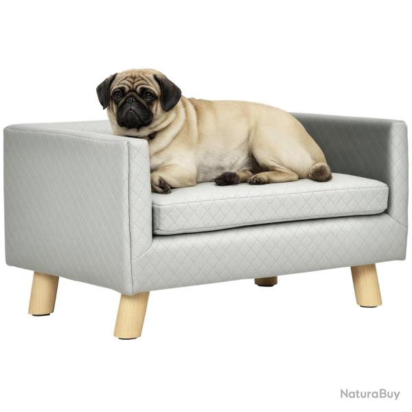 Canap� pour chien design scandinave lit moelleux coussin amovible confortable 64 x 45 x 36 cm salon