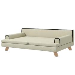 Canap&eacute; pour chien chat coussin amovible confort assise moelleuse 100 x 62 x 32 cm scandinave salon