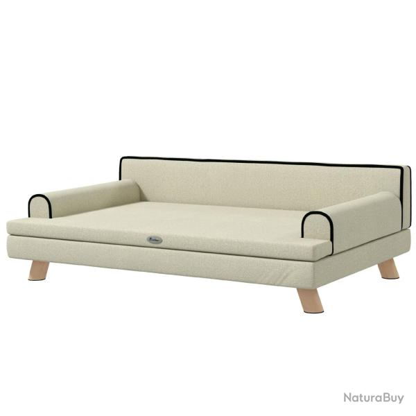 Canap� pour chien chat coussin amovible confort assise moelleuse 100 x 62 x 32 cm scandinave salon