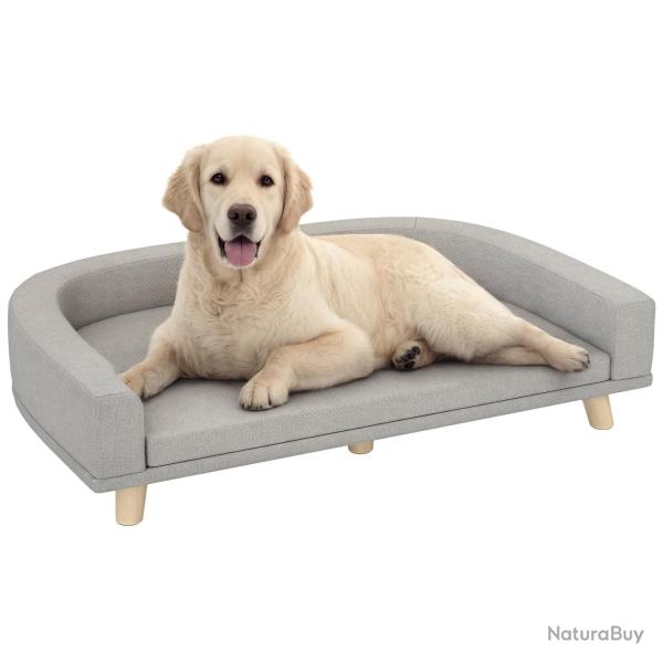 Canap� pour chien sur�lev� 98 x 67 x 25 cm assise moelleuse d�houssable design scandinave accoudoir
