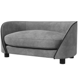 Canap&eacute; pour chien et chat petit &agrave; moyen 67 x 43 x 31 cm coussin moelleux housse lavable moderne &eacute;pu