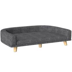 Canap&eacute; pour chien sur&eacute;lev&eacute; 98 x 67 x 25 cm d&eacute;houssable confort moelleux &eacute;l&eacute;gant style scandinave en